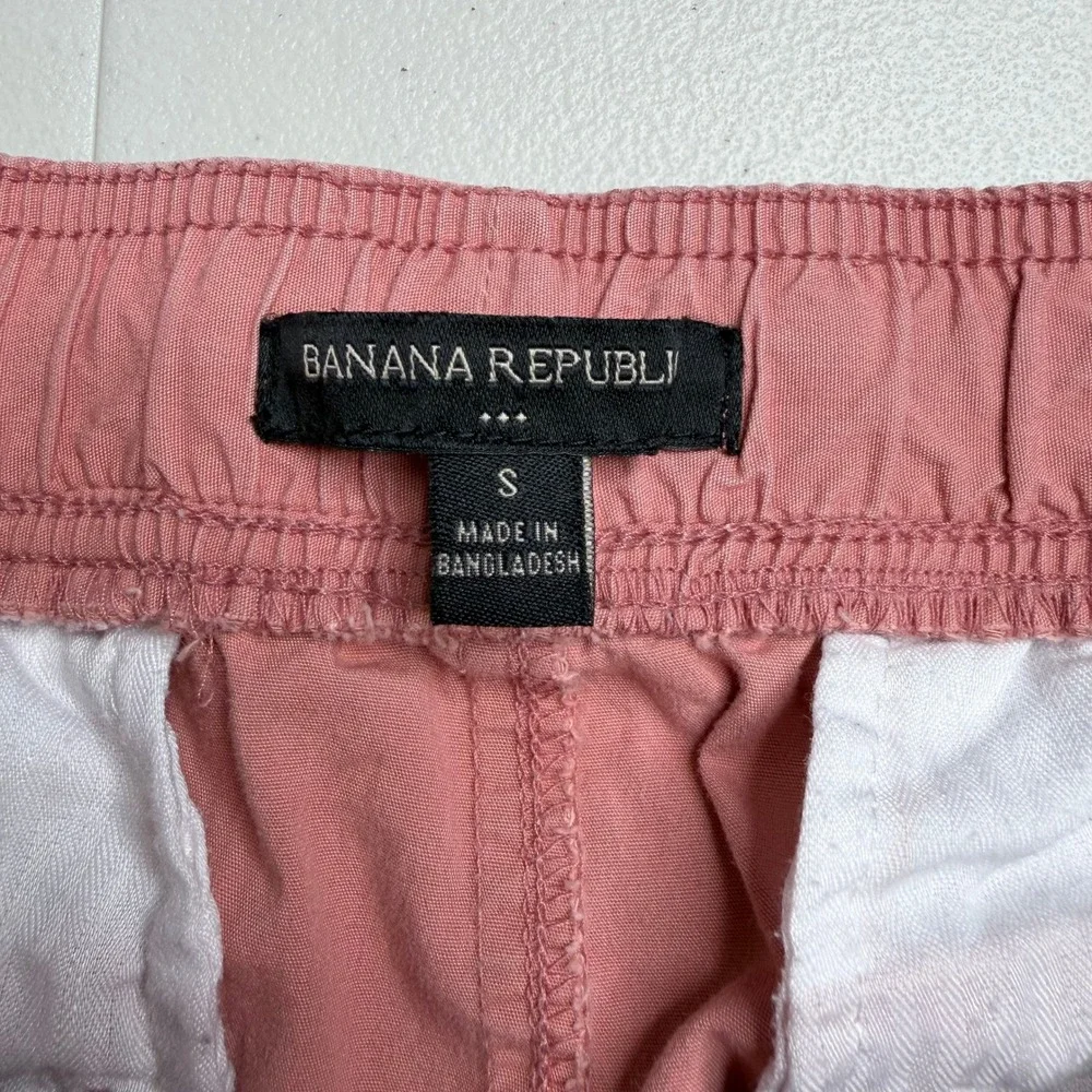 Banana Republic Mens Small Pink‎ Elastic Waist Drawstring Cotton Shorts